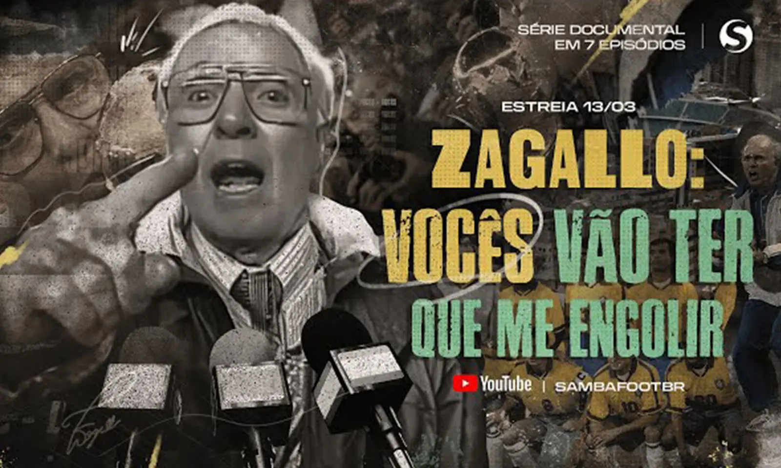 Último episódio de Zagallo: Vocês Vão Ter Que Me Engolir estreia amanhã