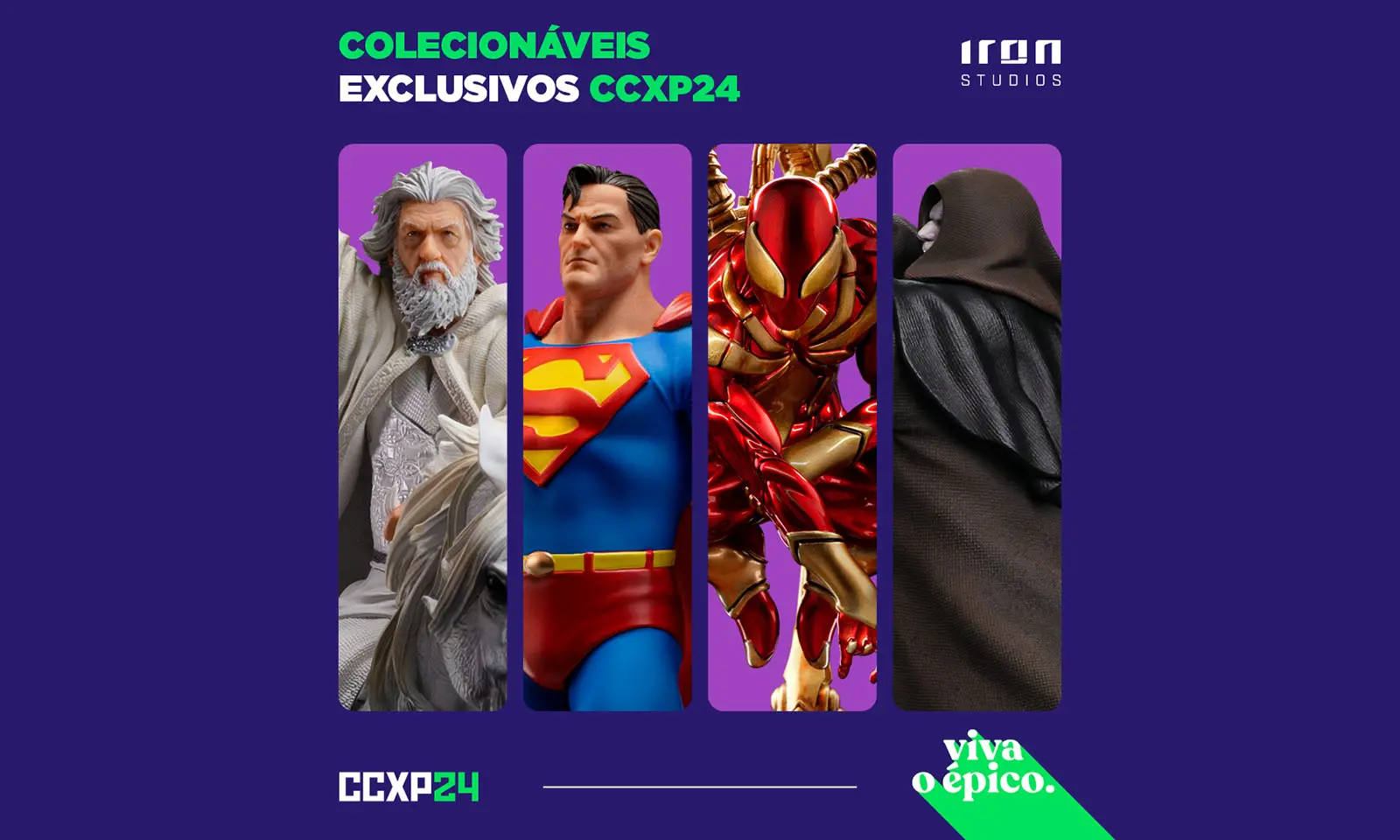 CCXP24 | Revelados os colecionáveis exclusivos da Iron Studios