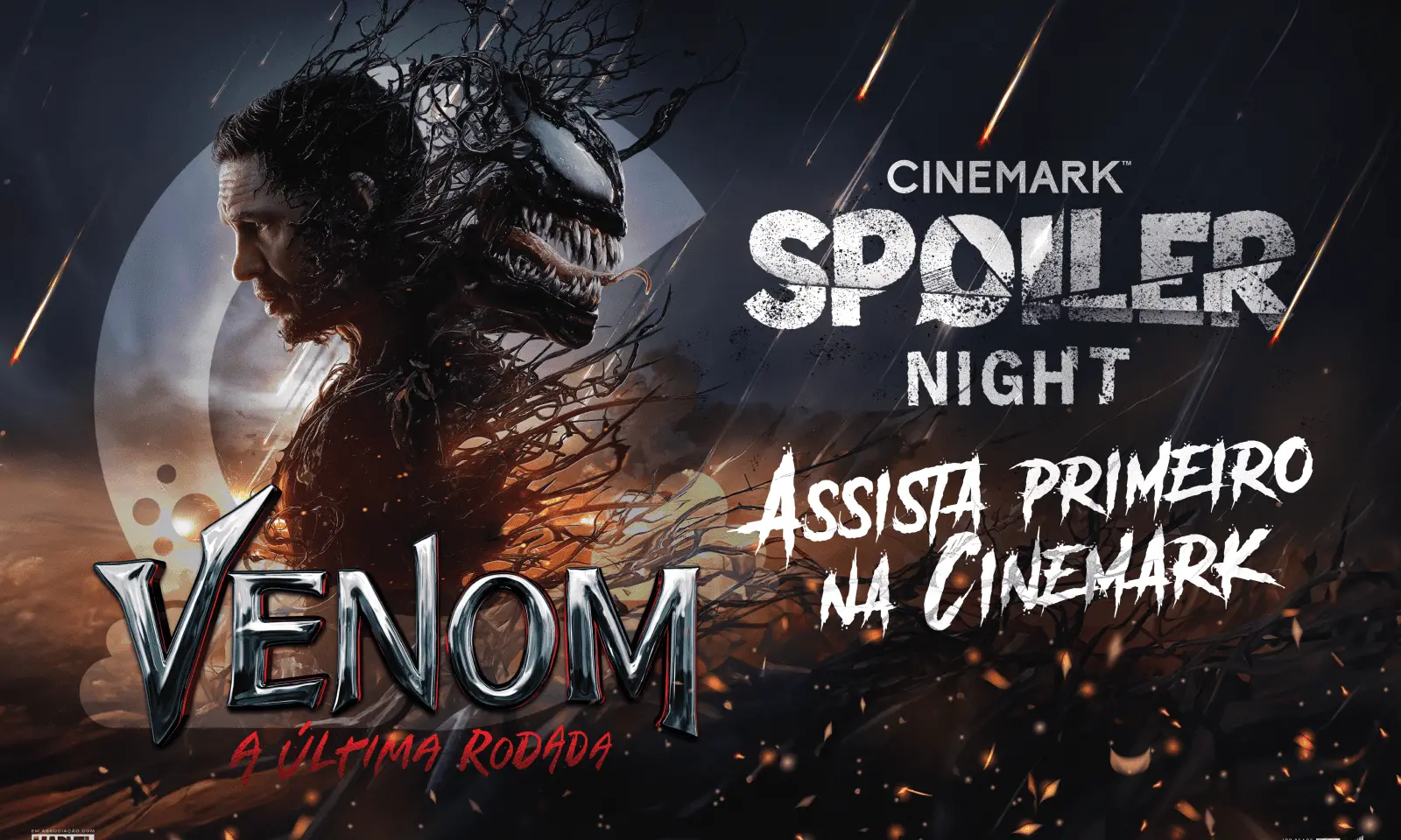 Pôster de divulgação Cinemark Spoiler Night do Filme Venom