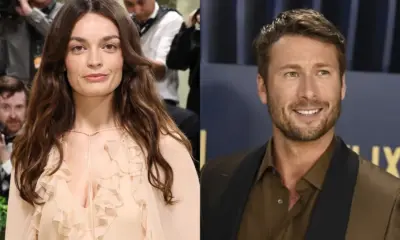 Atores Glen Powell e Emma Mackey, que protagonizarão novo longa de J.J Abrams