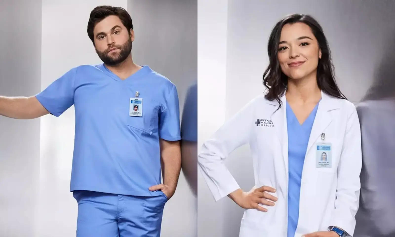 Montagem de Levi e Mika, personagens de Greys Anatomy