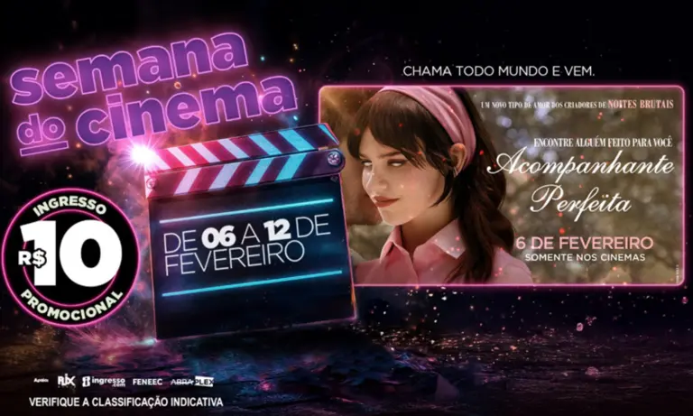 Semana do Cinema: Ingressos a R$10 e estreia de Acompanhante Perfeita