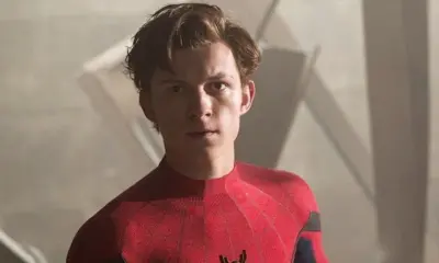 Imagem de Tom Holland na franquia do Homem-Aranha