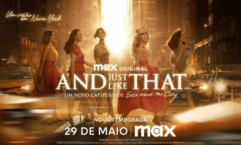 Pôster de lançamento da terceira temporada de And Just Like That...
