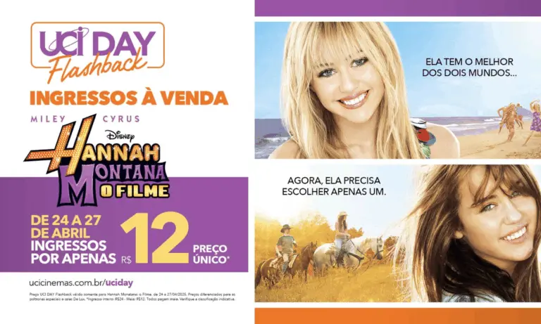 Hannah Montana: O Filme retorna aos cinemas UCI Day Flashback