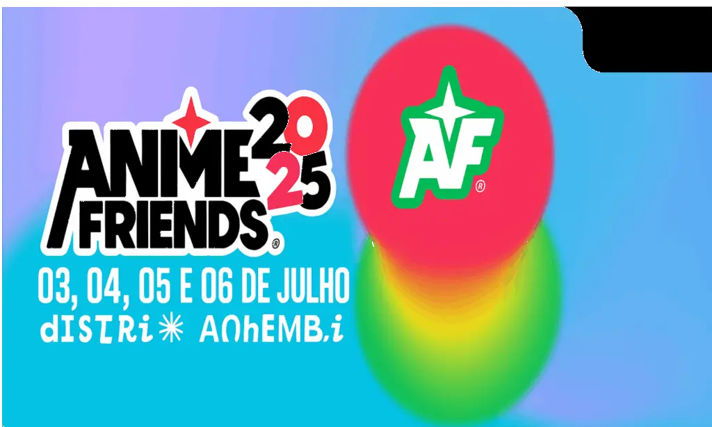 Imagem com as datas do Anime Friends 2025